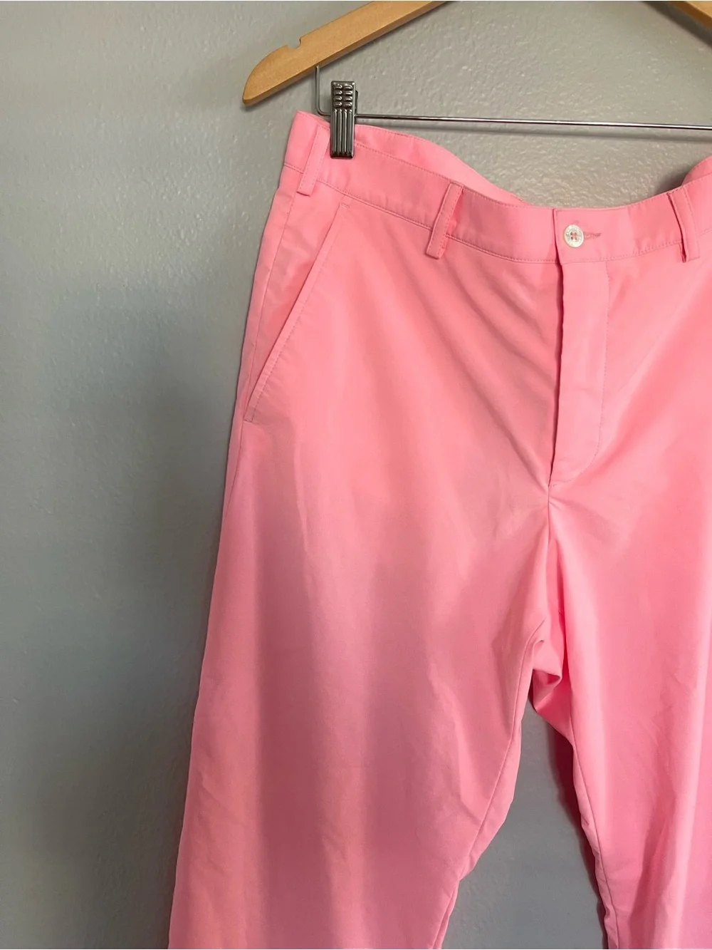 Men’s or women’s Pink Classic Chino Golf custom made Pants Unisex